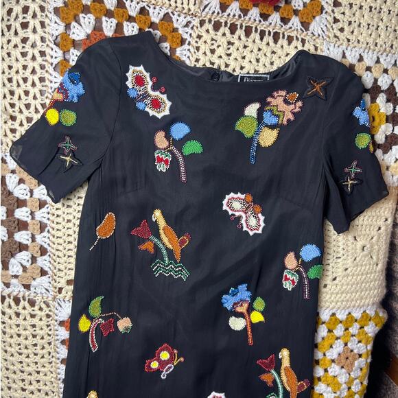 Diagram GRACE CONTINENTAL animal beaded dress - Picture 2 of 13